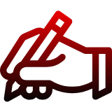 writing hand