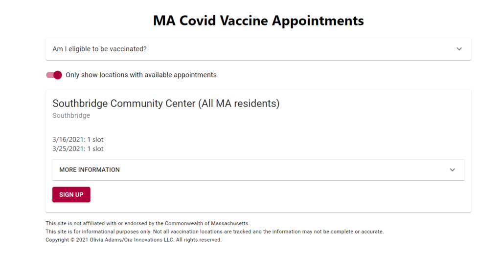 strona do zapisów na szczepienia przeciwko COVID-19