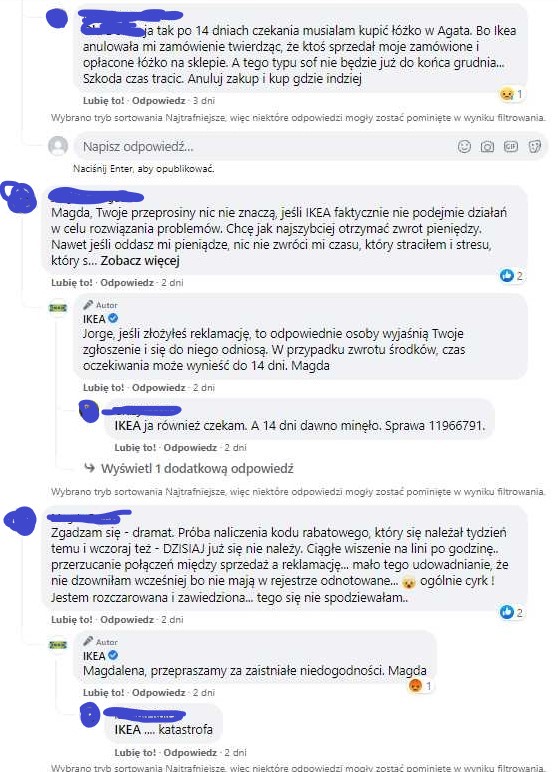 IKEA opóźnienia w dostawie
