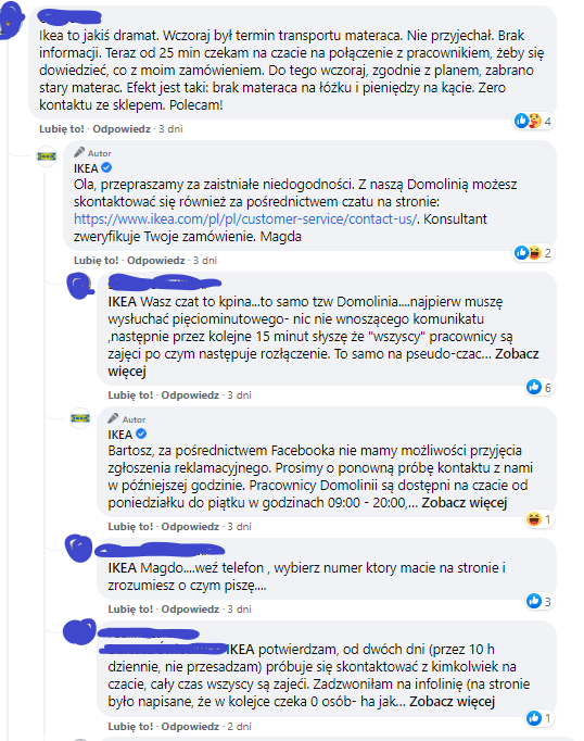IKEA anulowane zamówienie