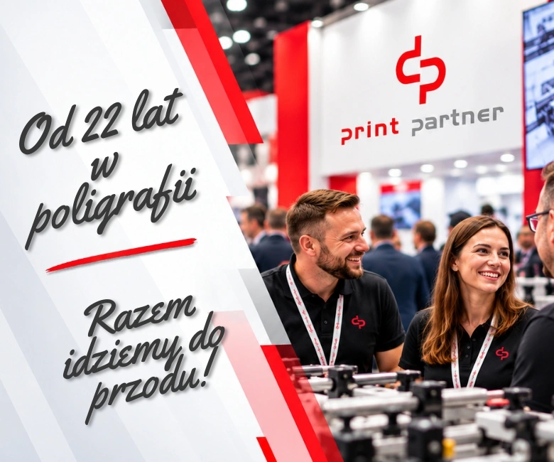 Baner promujący pracę w firmie PRINT PARTNER Sp.j.