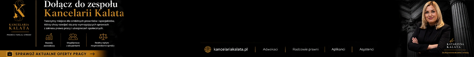 Baner promujący rekrutację w firmie