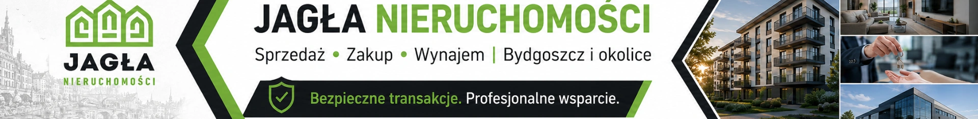 Baner promujący rekrutację w firmie Nieruchomości Jagła Beata Jagła