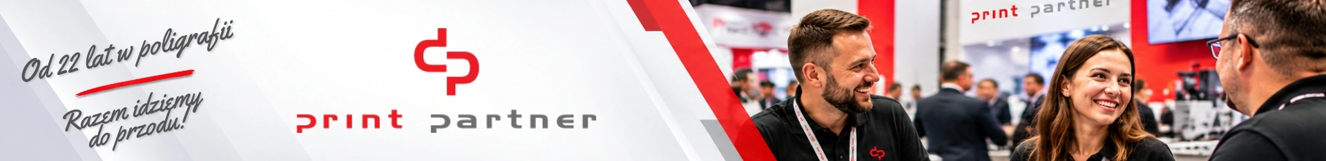 Baner promujący pracę w firmie PRINT PARTNER Sp.j.