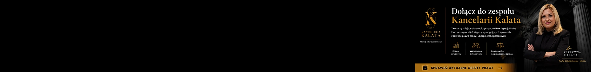 Baner promujący rekrutację w firmie