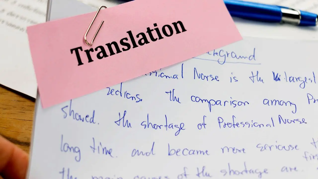 Tłumacz przysięgły - notatki odręczne podpisane po angielsku translation