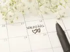 Napis wedding planner w kalendarzu