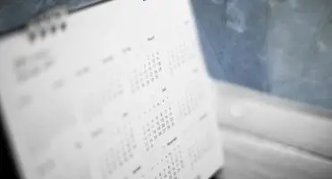 Kalendarz zamazany