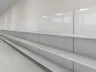Puste półki w sklepach