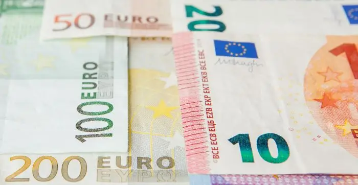 Zdjęcie banknotów euro