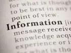 Napis information pogrubiony