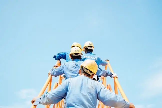 Gotowość do pracy wśród pracowników budowy
