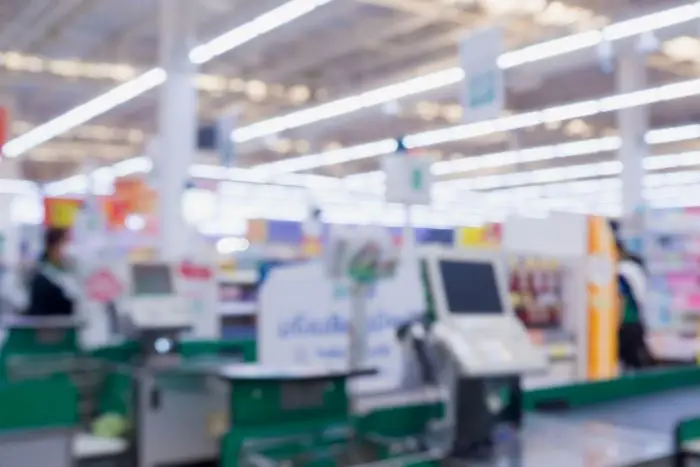 Supermarket przykładowy, kasy