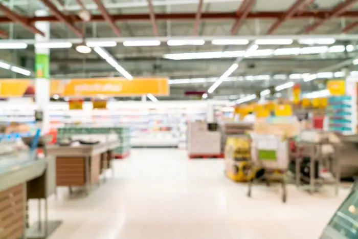 Zdjęcie przykładowego supermarketu