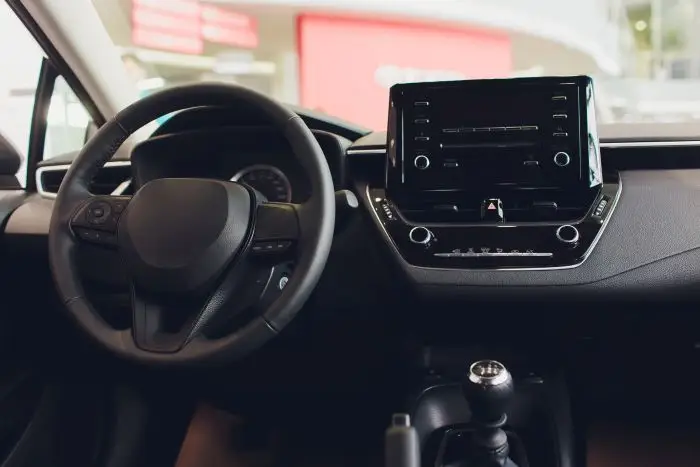 Wnętrze samochodu osobowego