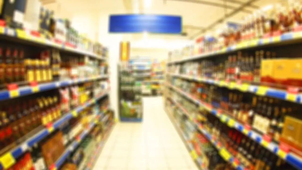 Obowiazkowe szczepienia handlowców - wnętrze przykładowego supermarketu