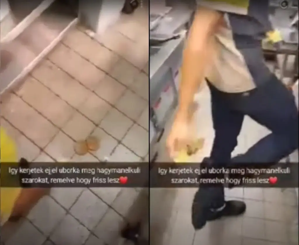 zwolnieni pracownicy McDonald's zanieczyszczający jedzenie 1