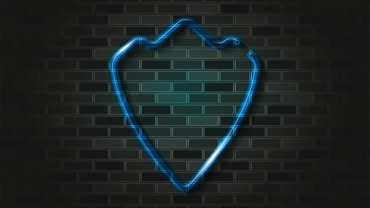 Symbol tarczy na murze