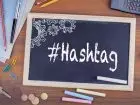 Hahtag napis na tablicy
