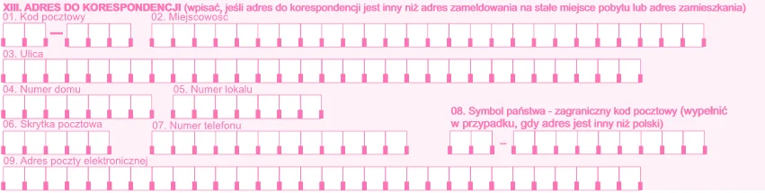 Adres do korespondencji
