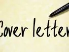 Cover letter - kartka z odręcznym napisem cover letter