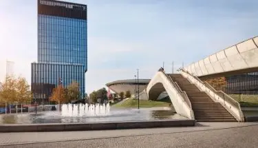 Zdjęcie fontanny w Katowicach