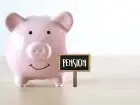 Świnka skarbonka z napisem pension