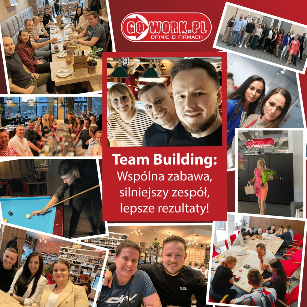Team building - kolarz zdjęć pracowników