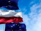 Flagi Polski i Unii Europejskiej