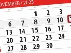 Odbiór za święto w sobotę kiedy - grafika przedstawiajaca kalendarz z datą 11 listopada