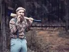 Leśnik w lesie