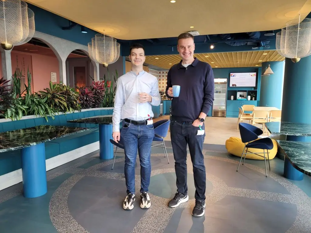 Prezes GoWork i SEM Team Leader - kawa w biurze Google