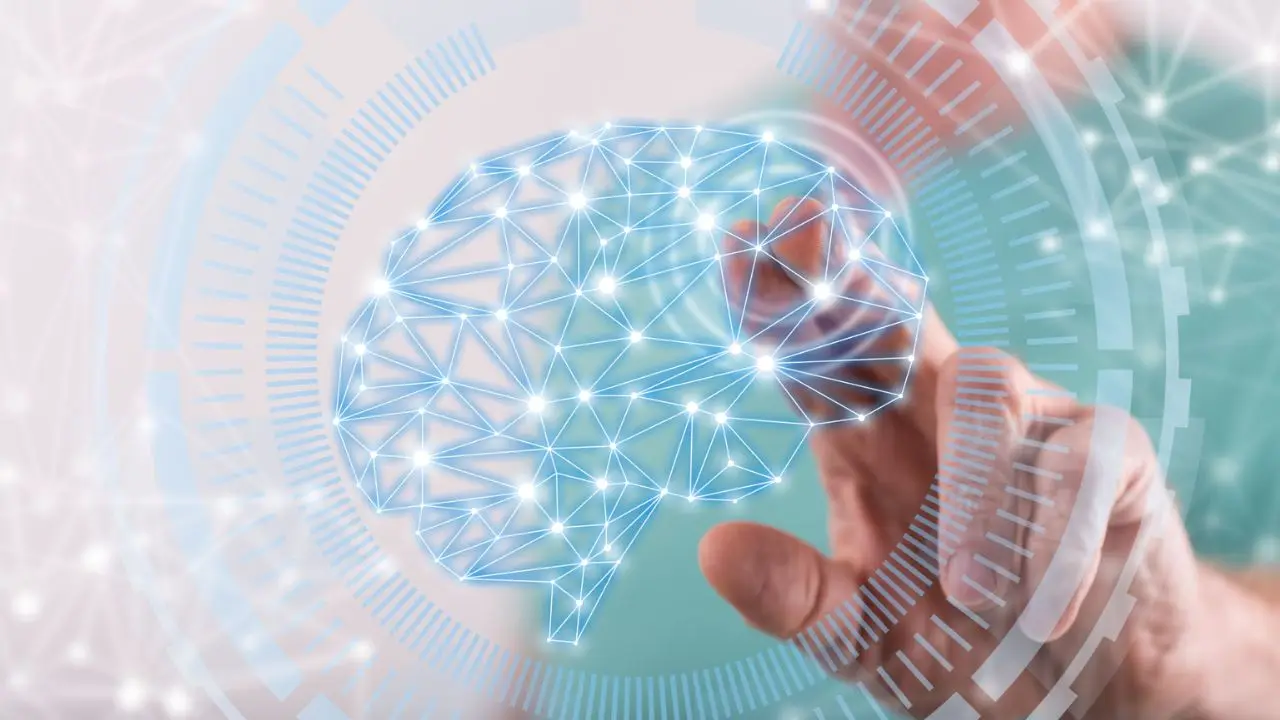 Symbol AI grafika połączeń neuronowych