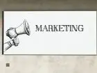 Techniki marketingowe - napis marketing i rysunek megafonu na bilbordzie