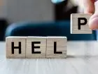 Pomoc de minimis - napis help układany z kloców
