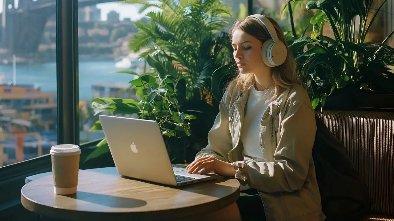 Kim jest freelancer - kobieta przy laptopie 