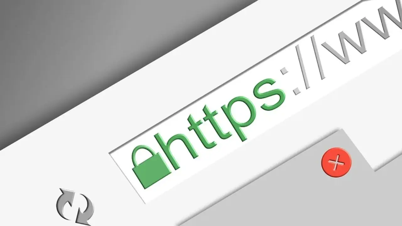 HTTPS - napis w polu wyszukiwania