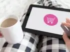 Sklep TakeDrop - ikona koszyka na tablecie