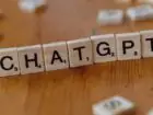 ChatGPT bez logowania -napis CHATGPT z klocków