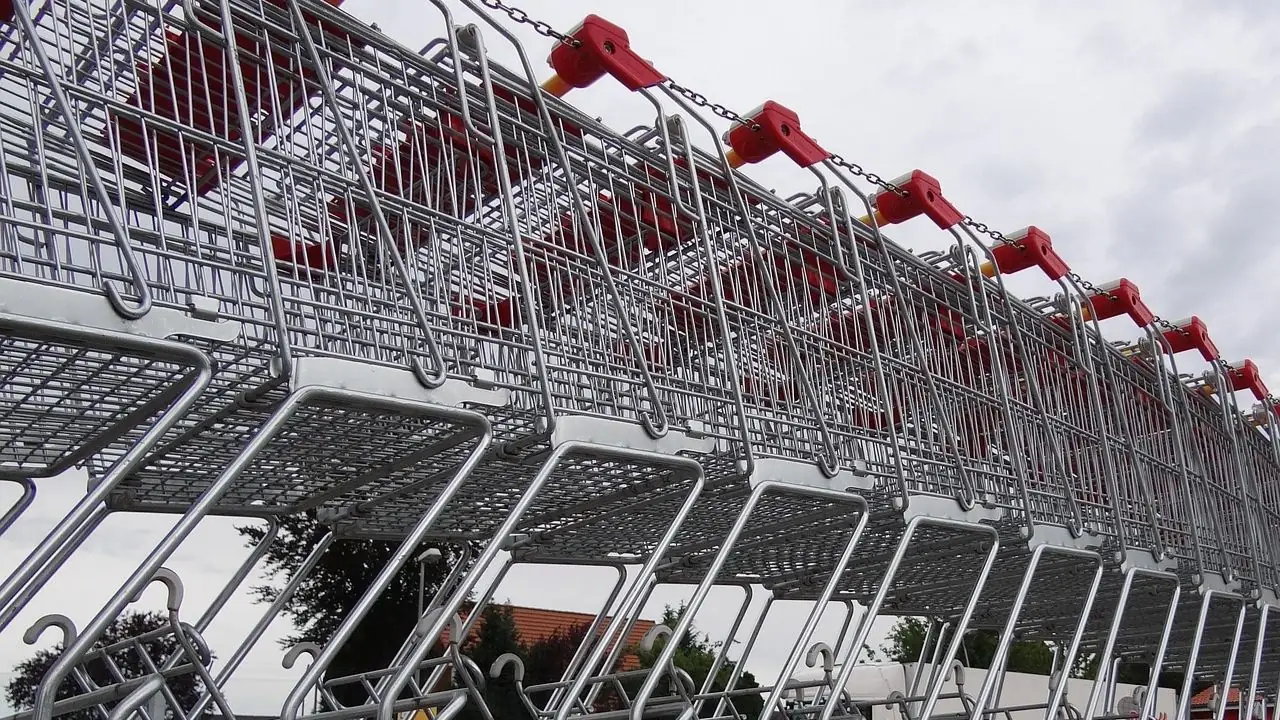 Kaufland - zwolnienie kasjerki - wózki sklepowe