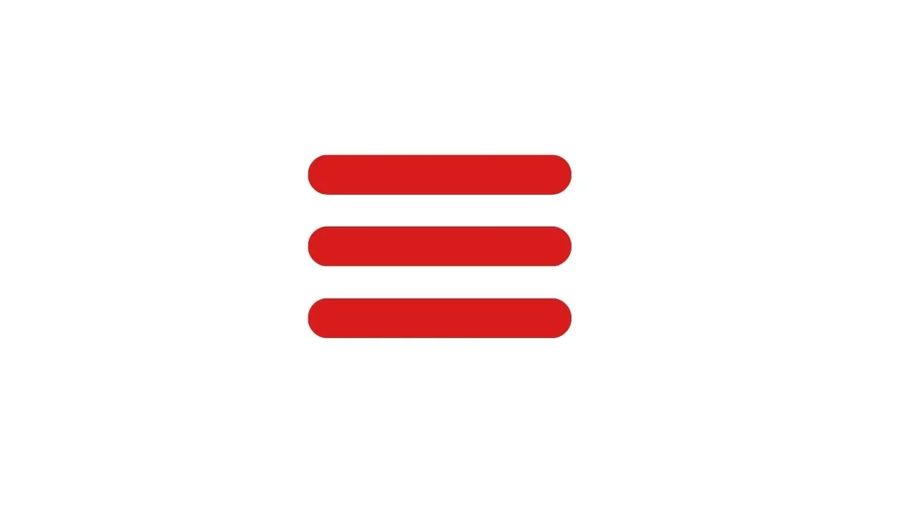 Hamburger menu