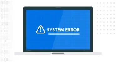 Internal Server Error - system error napis na ekranie komputera