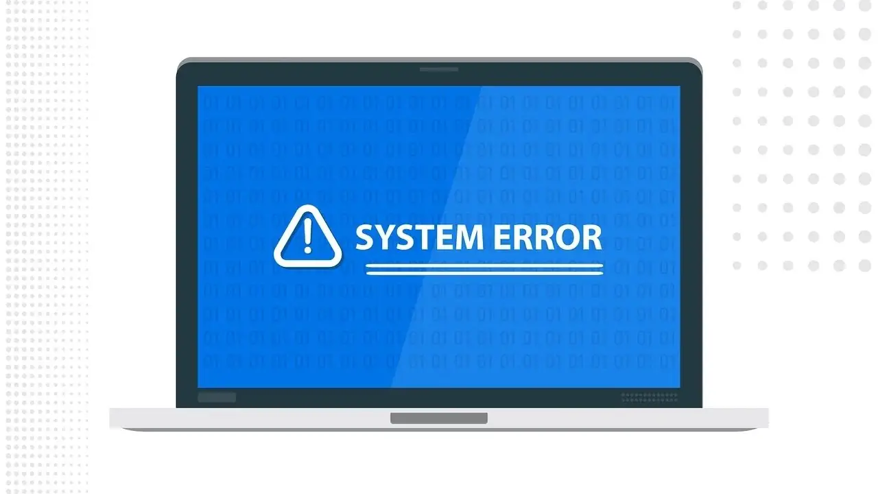 Internal Server Error - system error napis na ekranie komputera