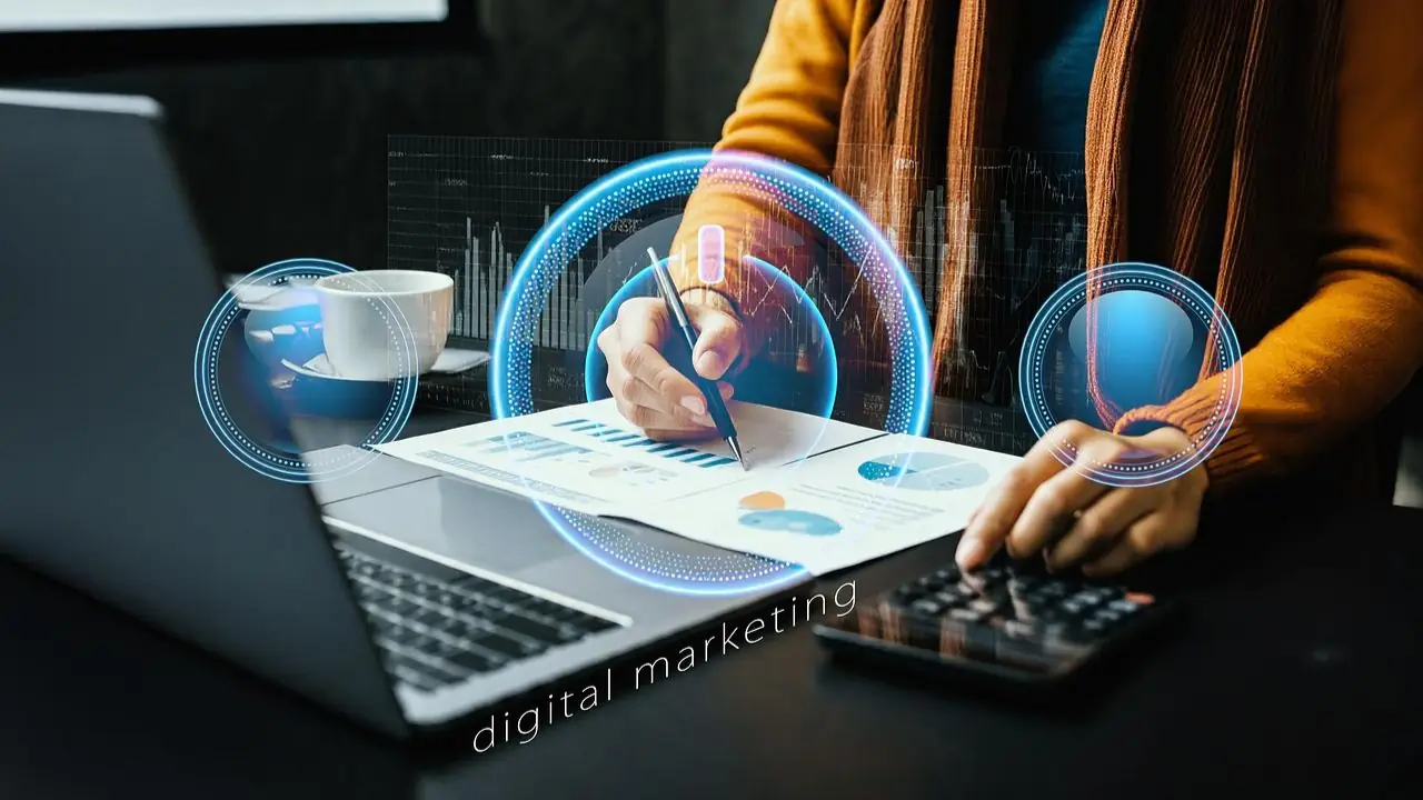 Prawa Murphy'ego w marketingu - osoba analizująca statystyki przy komputerze